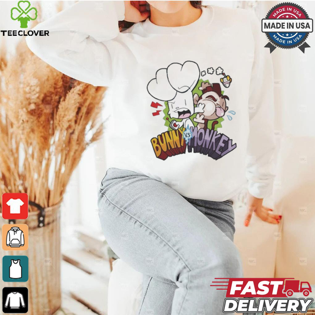 The Phoenix Comic Bunny vs Monkey Shirt The Phoenix Comic Bunny vs Monkey Shirt