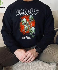 The Piranha Explore Designs Exodus Rock Band shirt