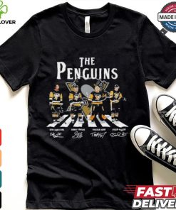 The Pittsburgh Penguins Abbey Road Erik Karlsson Sidney Crosby Tristan Jarry And Evgeni Malkin Signatures Shirt