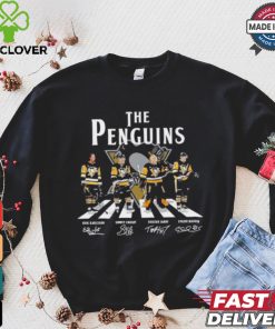The Pittsburgh Penguins Abbey Road Erik Karlsson Sidney Crosby Tristan Jarry And Evgeni Malkin Signatures Shirt