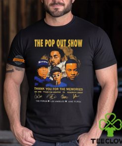 The Pop Out Show Kendrick Lamar signatures thank you for the memories June 19 2024 t shirt