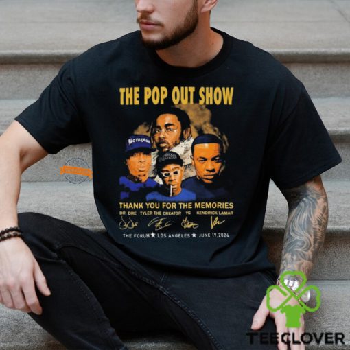 The Pop Out Show Kendrick Lamar signatures thank you for the memories June 19 2024 t hoodie, sweater, longsleeve, shirt v-neck, t-shirt