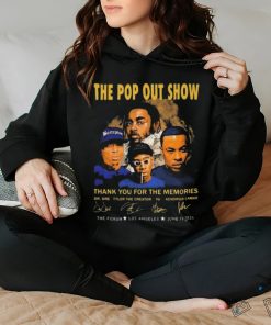 The Pop Out Show Thank You For The Memories Dr. Dre, Tyler The Creator, YG, Kendrick Lamar Signatures shirt