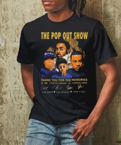 The Pop Out Show Thank You For The Memories Dr. Dre, Tyler The Creator, YG, Kendrick Lamar Signatures shirt