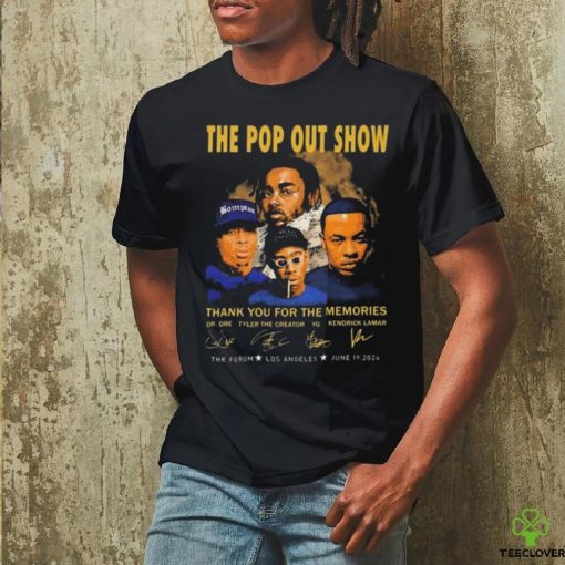 The Pop Out Show Thank You For The Memories Dr. Dre, Tyler The Creator, YG, Kendrick Lamar Signatures shirt