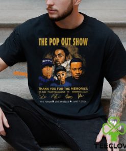 The Pop Out Show Thank You For The Memories Dr. Dre, Tyler The Creator, YG, Kendrick Lamar T Shirt