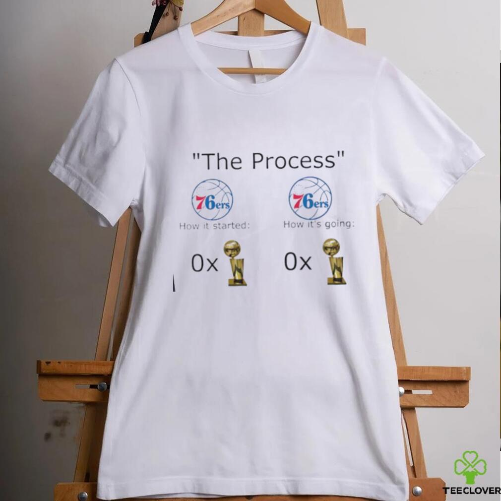 The Process Philadelphia 76ers how it started how its going shirt The Process Philadelphia 76ers how it started how its going shirt