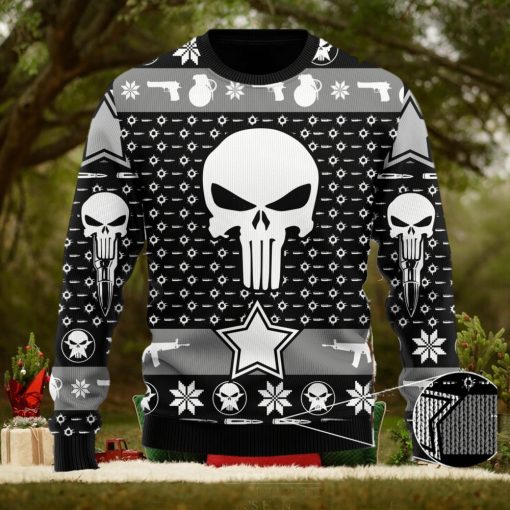 The Punisher Guns & Ammo Gift X mas Ugly Christmas Sweater Unisex 3D Sweater Christmas Gift