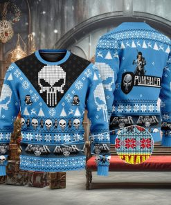 The Punisher Marvel Comics Ugly Christmas 3D Sweater For Men And Women