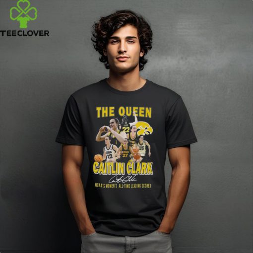The Queen Caitlin Clark Ncaas Womens All Time Leading Scorer T Shirt