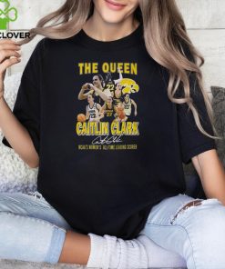 The Queen Caitlin Clark Ncaas Womens All Time Leading Scorer T Shirt