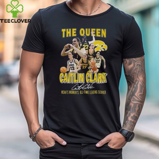 The Queen Caitlin Clark Ncaas Womens All Time Leading Scorer T Shirt