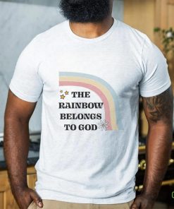 The Rainbow belongs to God logo hoodie, sweater, longsleeve, shirt v-neck, t-shirt