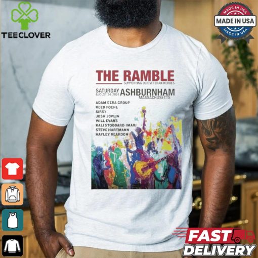 The Ramble Supporting Our Veteran Heroes Ashburnham Massachusetts Ramble Fifteen 2024 T Shirts