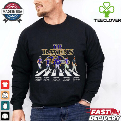 The Ravens Abbey Road Mark Andrews Zay Flowers Derrick Henry signatures shirt