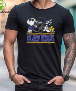 The Ravens Football Joe Cool and Woodstock Snoopy Mashup Shirt