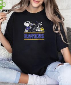 The Ravens Football Joe Cool and Woodstock Snoopy Mashup Shirt