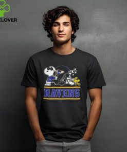 The Ravens Football Joe Cool and Woodstock Snoopy Mashup Shirt