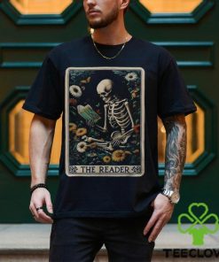 The Reader Skeleton Book Lover Tarot Card Reading Readers Men's T hoodie, sweater, longsleeve, shirt v-neck, t-shirt