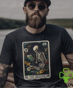 The Reader Skeleton Book Lover Tarot Card Reading Readers Men's T hoodie, sweater, longsleeve, shirt v-neck, t-shirt