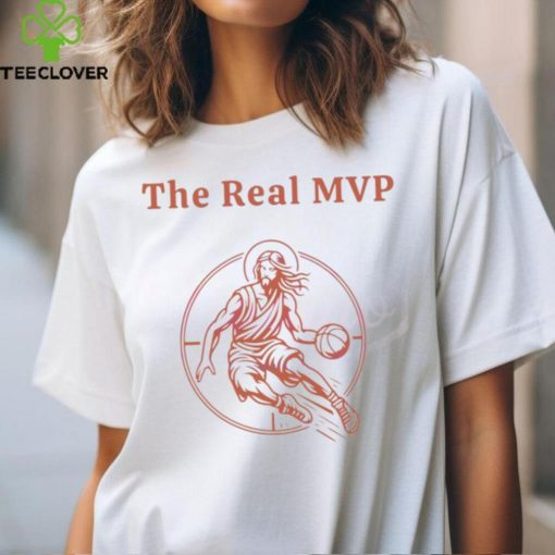 The Real MVP Funny Jesus Playing Basketball hoodie, sweater, longsleeve, shirt v-neck, t-shirt