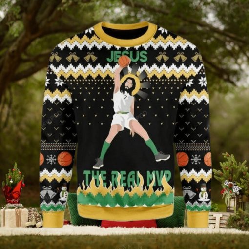 The Real Mvp Jesus Ugly Sweater
