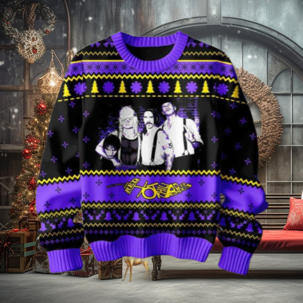 The Red Hot Chili Peppers American Rock Band Formed In Los Angele Chirstmas Gifts 2024 Xmas For Family And Friends Ugly Sweater The Red Hot Chili Peppers American Rock Band Formed In Los Angele Chirstmas Gifts 2024 Xmas For Family And Friends Ugly Sweater