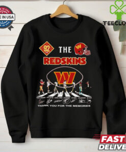 The Redskins 92 years 1932 2024 team players hoodie, sweater, longsleeve, shirt v-neck, t-shirt