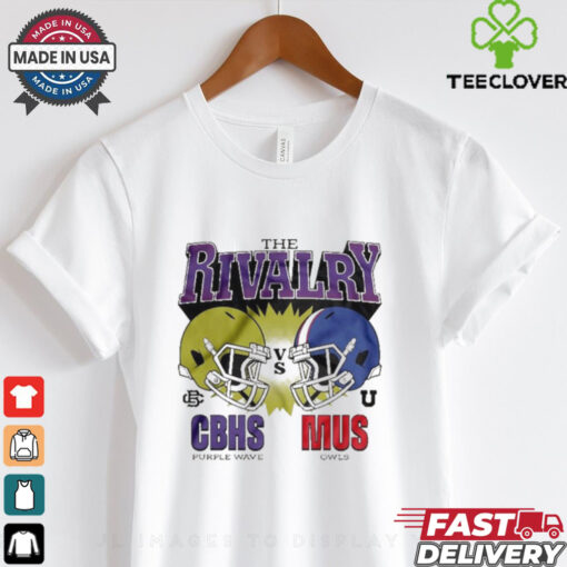 The Rivalry CBHS Purple Wave vs MUS Owls October 18th 2024 helmets t hoodie, sweater, longsleeve, shirt v-neck, t-shirt