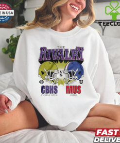 The Rivalry CBHS Purple Wave vs MUS Owls October 18th 2024 helmets t hoodie, sweater, longsleeve, shirt v-neck, t-shirt