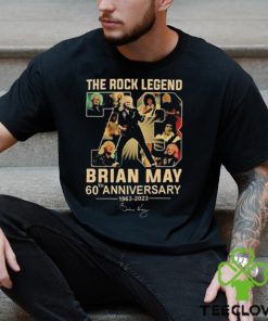 The Rock Legend 73 Brian May 60th Anniversary 1963 2023 Signature T hoodie, sweater, longsleeve, shirt v-neck, t-shirt