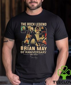 The Rock Legend 73 Brian May 60th Anniversary 1963 2023 Signature T hoodie, sweater, longsleeve, shirt v-neck, t-shirt