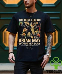 The Rock Legend 73 Brian May 60th Anniversary 1963 2023 Signature T hoodie, sweater, longsleeve, shirt v-neck, t-shirt