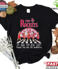 The Rockets Basketball Abbey Road 58 Years 1967 2025 Signatures Shirt