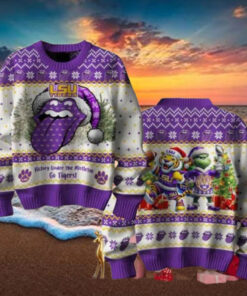 The Rolling Stones Grinch And Tiger Victory Under The Mistletoe Chirstmas Gifts 2024 Xmas For Family And Friends Ugly Sweater