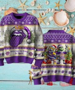 The Rolling Stones Grinch And Tiger Victory Under The Mistletoe Chirstmas Gifts 2024 Xmas For Family And Friends Ugly Sweater
