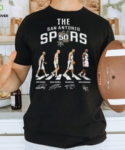 The San Antonio Spurs 50th Season Abbey Road Signatures Shirt