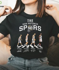 The San Antonio Spurs 50th Season Abbey Road Signatures Shirt