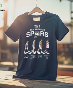 The San Antonio Spurs 50th Season Abbey Road Signatures Shirt