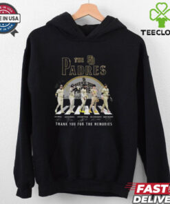 The San Diego Padres 55 Years 1969 2024 Thank You For The Memories Walking Signatures T hoodie, sweater, longsleeve, shirt v-neck, t-shirt