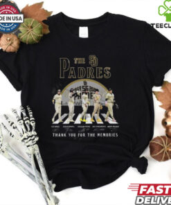 The San Diego Padres 55 Years 1969 2024 Thank You For The Memories Walking Signatures T hoodie, sweater, longsleeve, shirt v-neck, t-shirt