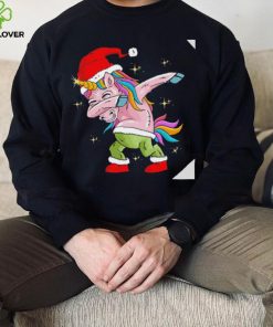 The Santa horse unicorn dabbing Christmas shirt