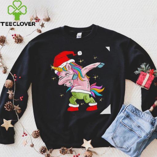 The Santa horse unicorn dabbing Christmas hoodie, sweater, longsleeve, shirt v-neck, t-shirt