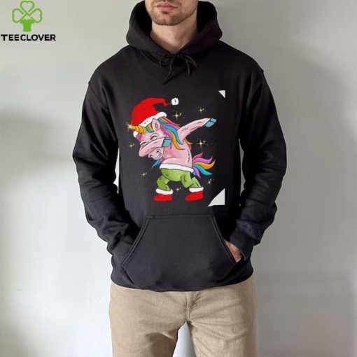 The Santa horse unicorn dabbing Christmas hoodie, sweater, longsleeve, shirt v-neck, t-shirt