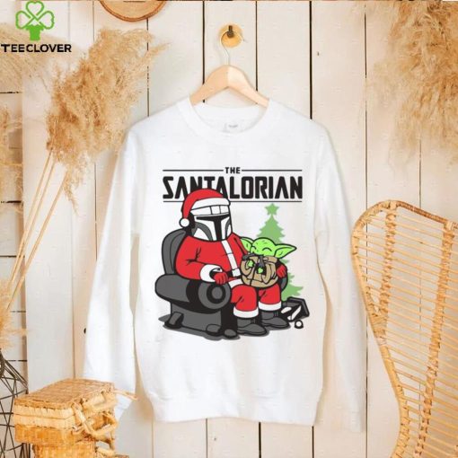 The Santalorian And Baby Yoda Christmas Shirt