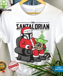 The Santalorian And Baby Yoda Christmas Shirt
