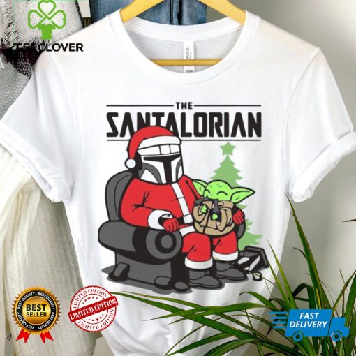 The Santalorian And Baby Yoda Christmas Shirt
