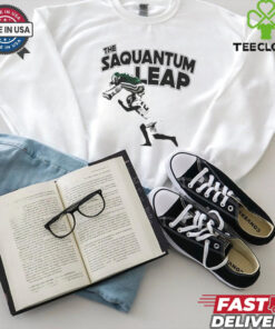 The Saquantum Leap Saquon Barkley Shirt, celebrating Saquon Barkley's incredible talent with a bold and creative design inspired by his dynamic plays.