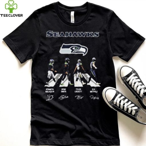 The Seahawks Kenneth Walker III Geno Smith Tyler Lockett And Dk Metcalf Abbey Road Signatures Shirt