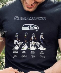 The Seahawks Kenneth Walker III Geno Smith Tyler Lockett And Dk Metcalf Abbey Road Signatures Shirt